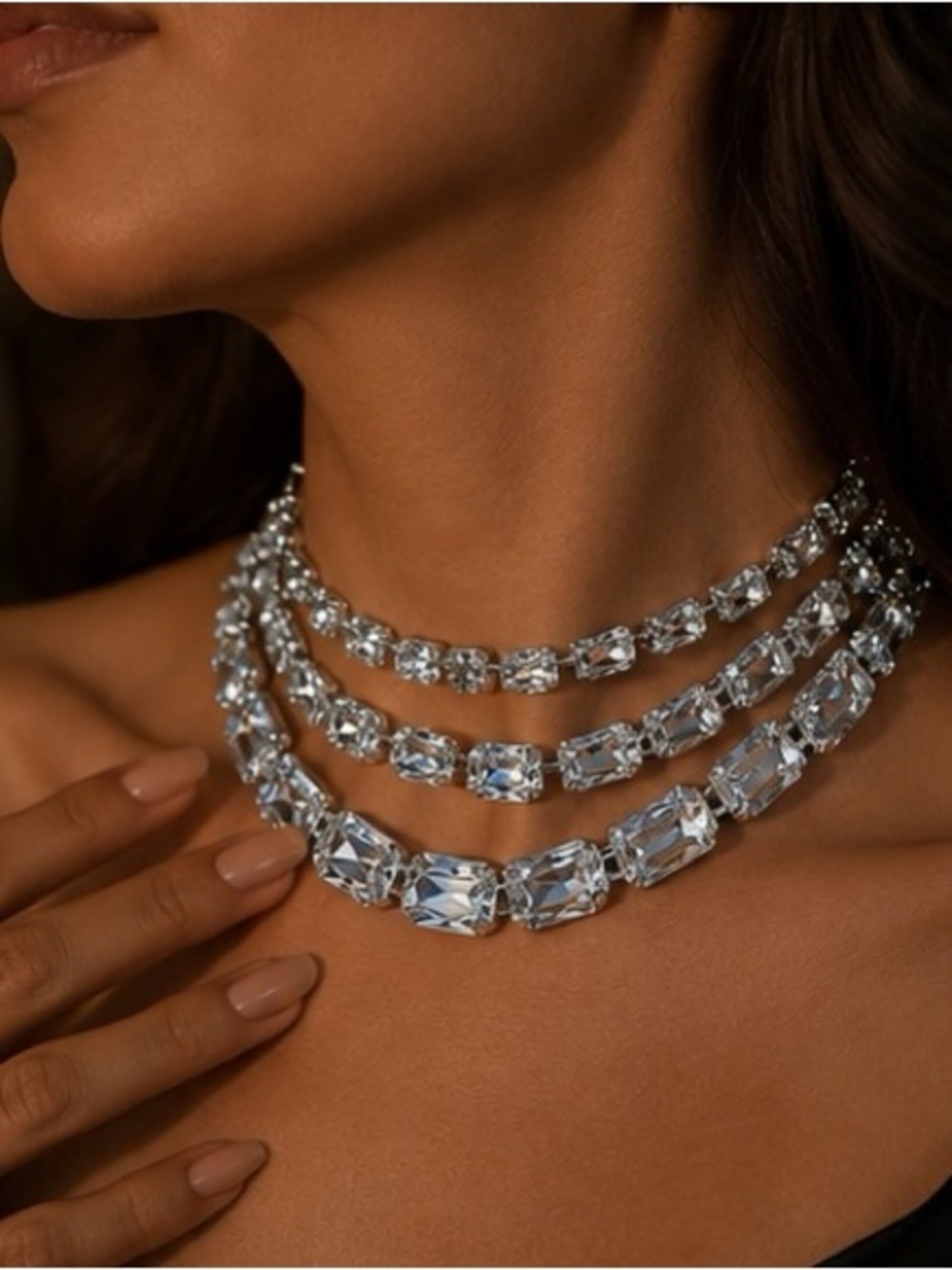 Monaco Gala Crystal Necklace Luxury